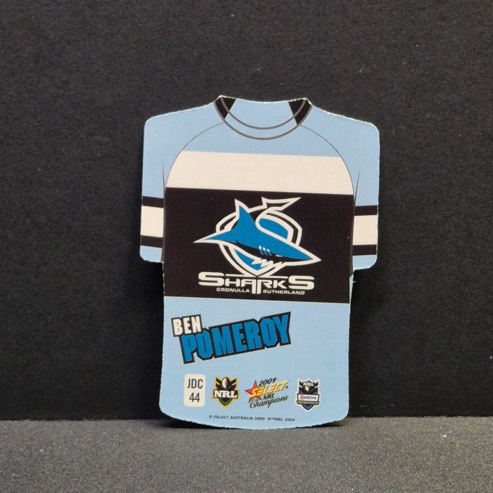2009 NRL Select Champions - Jersey Diecut - JDC44 - Ben Pomeroy