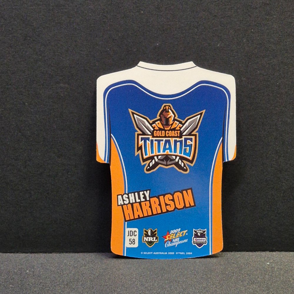 2009 NRL Select Champions - Jersey Diecut - JDC58 - Ashley Harrison