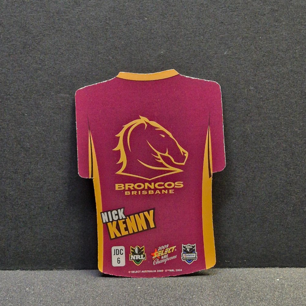 2009 NRL Select Champions - Jersey Diecut - JDC6 - Nick Kenny