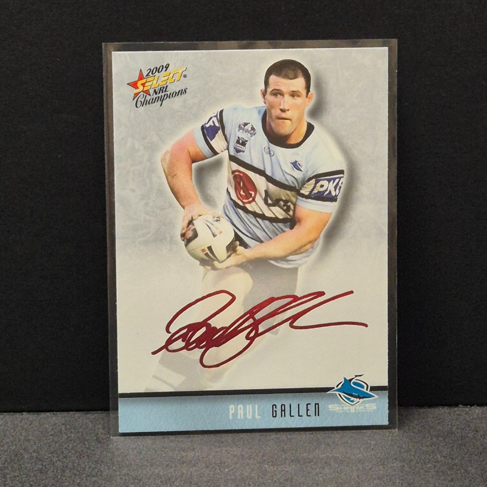 2009 NRL Select Champions - Foil Signature - FS10 - Paul Gallen
