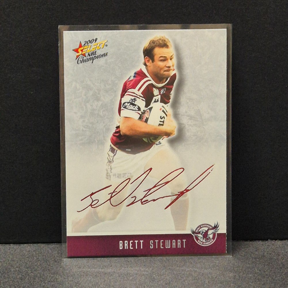 2009 NRL Select Champions - Foil Signature - FS17 - Brett Stewart