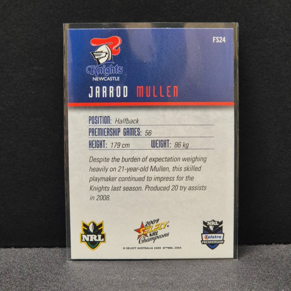 2009 NRL Select Champions - Foil Signature - FS24 - Jarrod Mullen