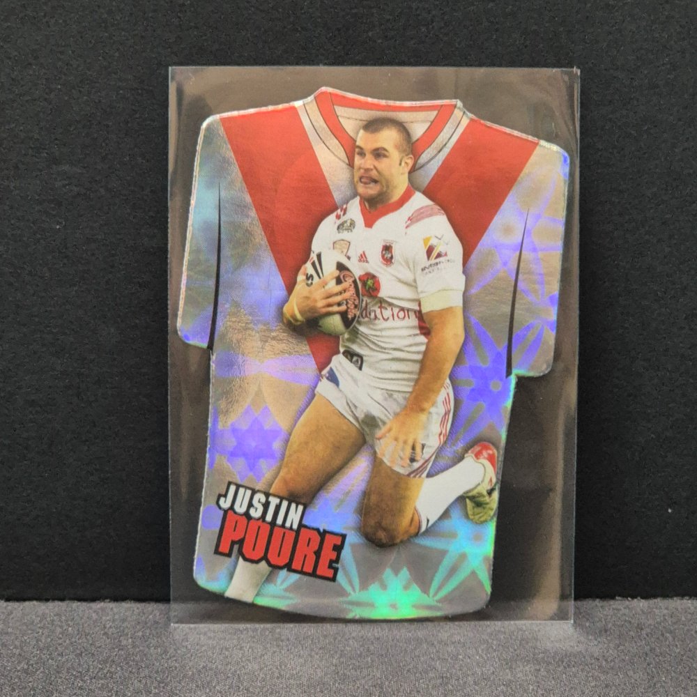 2009 NRL Select Champions - Jersey Diecut - JDC141 - Justin Poore