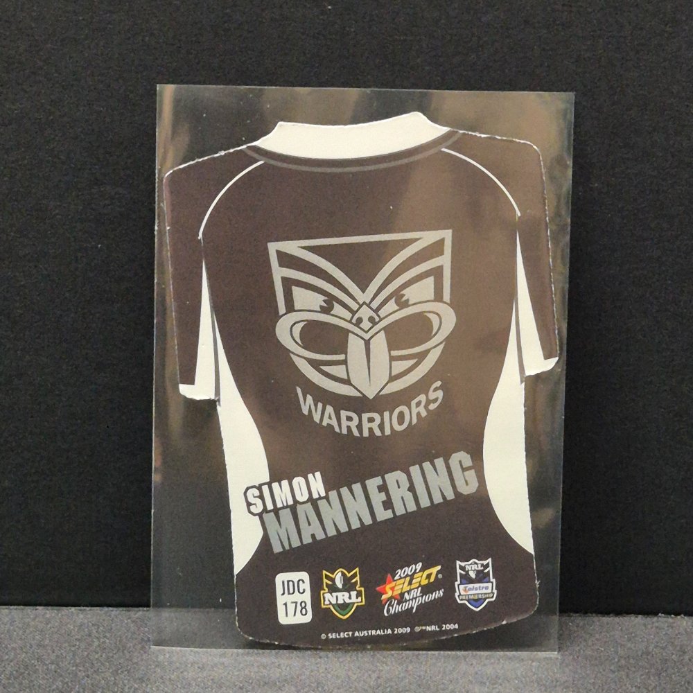 2009 NRL Select Champions - Jersey Diecut - JDC178 - Simon Mannering