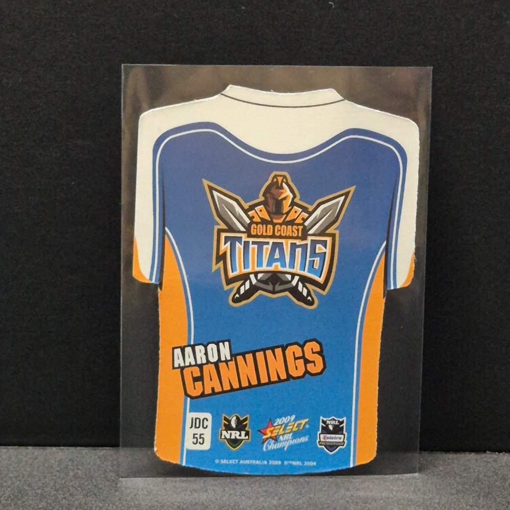 2009 NRL Select Champions - Jersey Diecut - JDC55 - Aaron Cannings