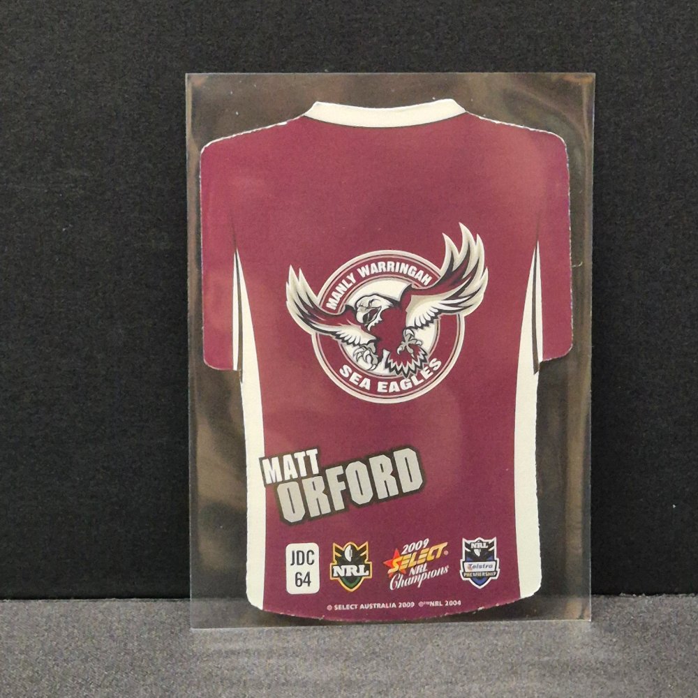 2009 NRL Select Champions - Jersey Diecut - JDC64 - Matt Orford