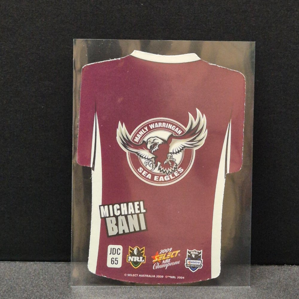 2009 NRL Select Champions - Jersey Diecut - JDC65 - Michael Bani