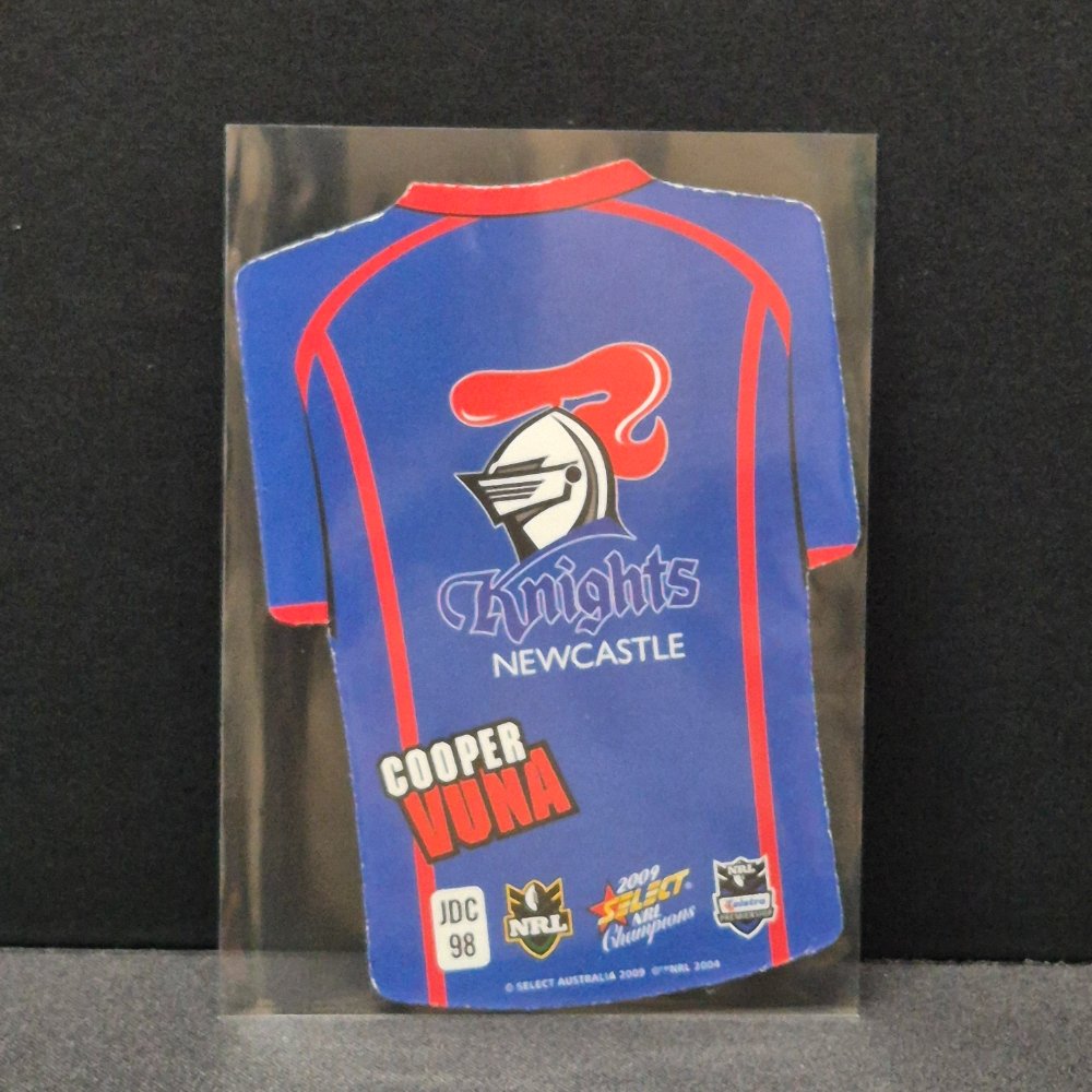 2009 NRL Select Champions - Jersey Diecut - JDC98 - Cooper Vuna