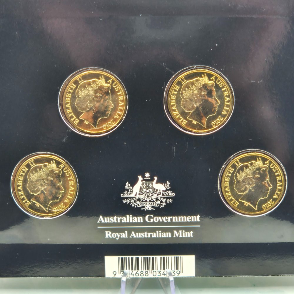 2010 100 Years of Australian Coinage Four Coin Privy Mark set 'A', 'D', 'H', 'P'