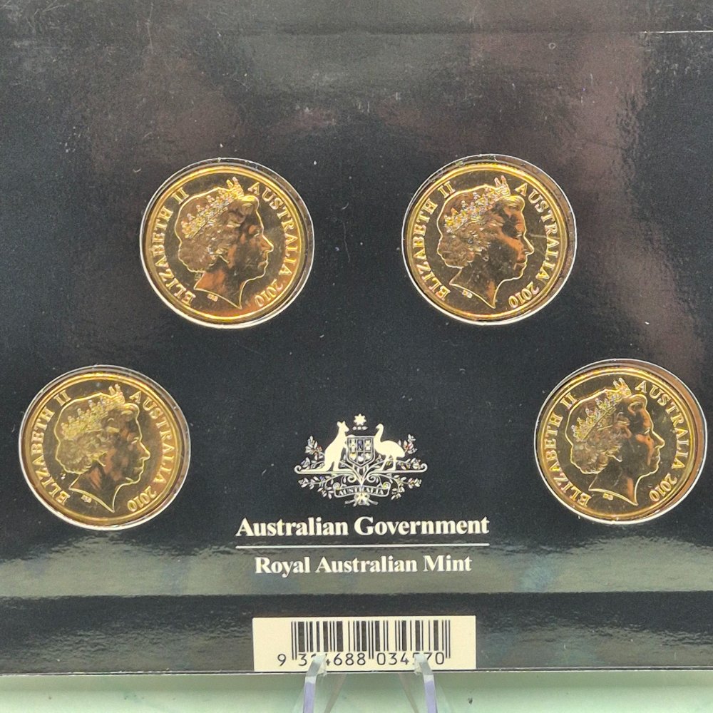 2010 100 Years of Australian Coinage Four Coin Uncirculated set 'C', 'B', 'M', 'S'