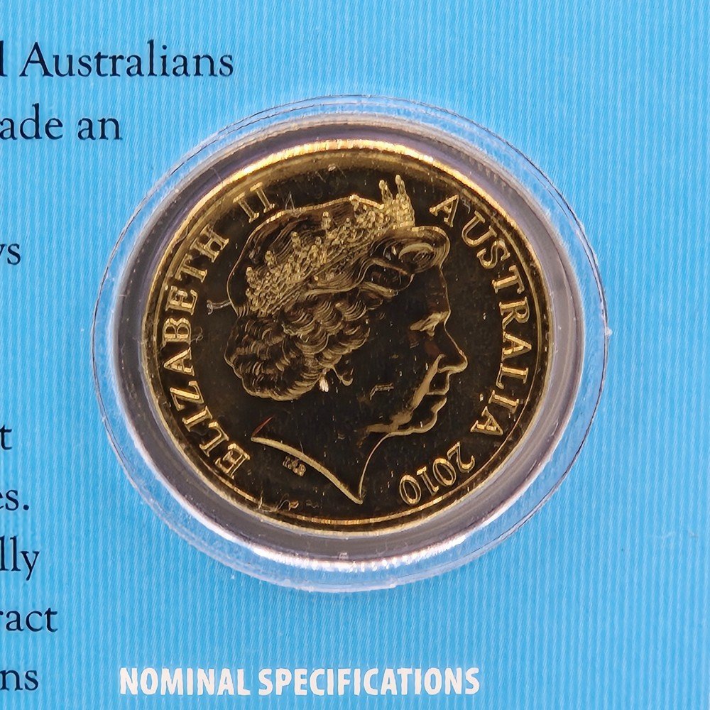 2010 $1 Fred Hollows Uncirculated Carded Coin