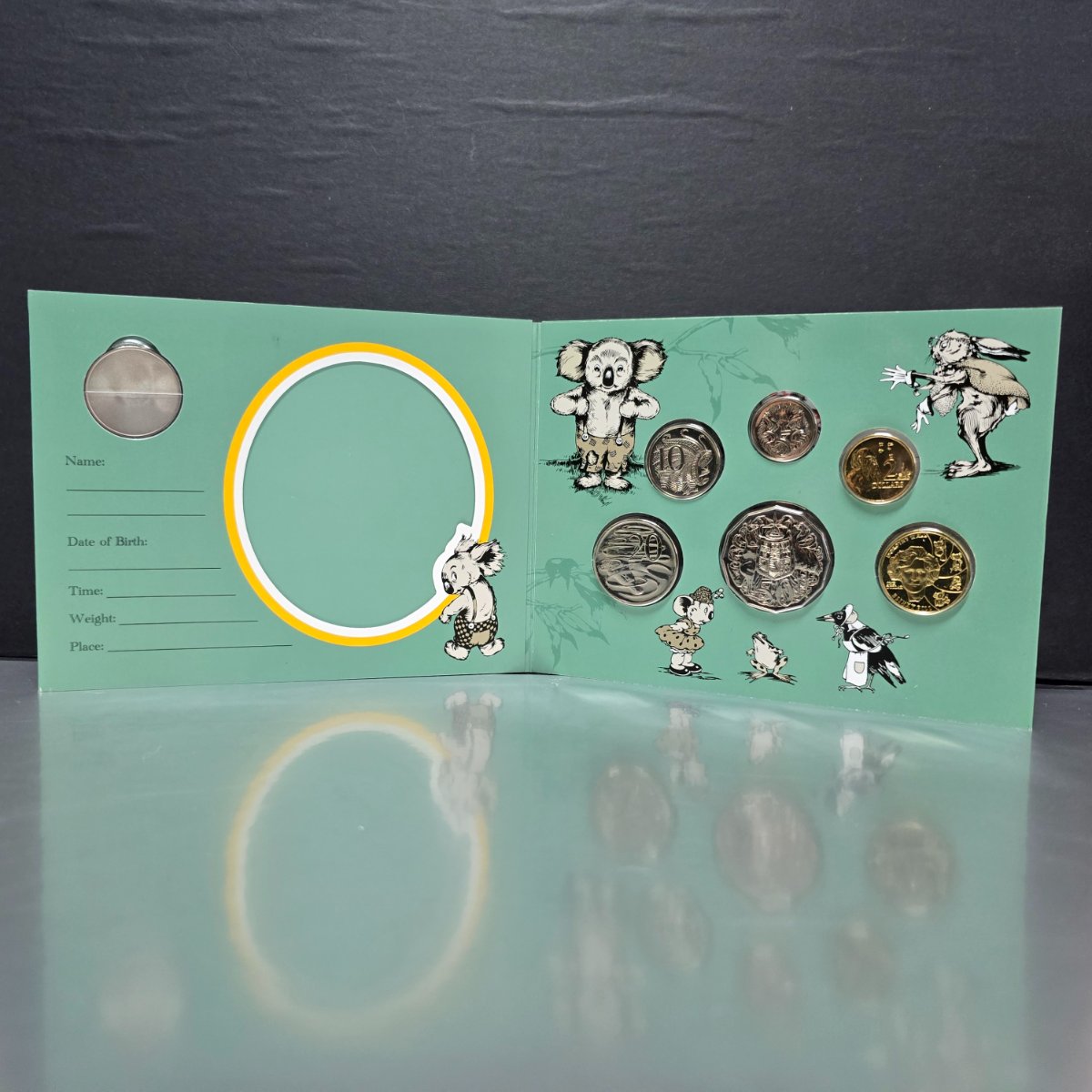 2010 Blinky Bill Baby Six Coin Mint Set with coloured Token