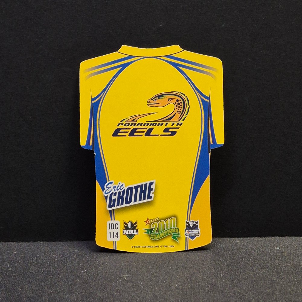 2010 NRL Select Champions - Jersey Diecut - JDC114- Eric Grothe
