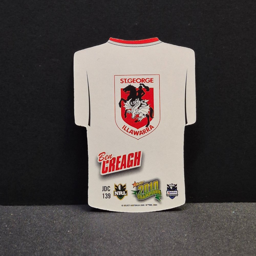 2010 NRL Select Champions - Jersey Diecut - JDC139- Ben Creagh