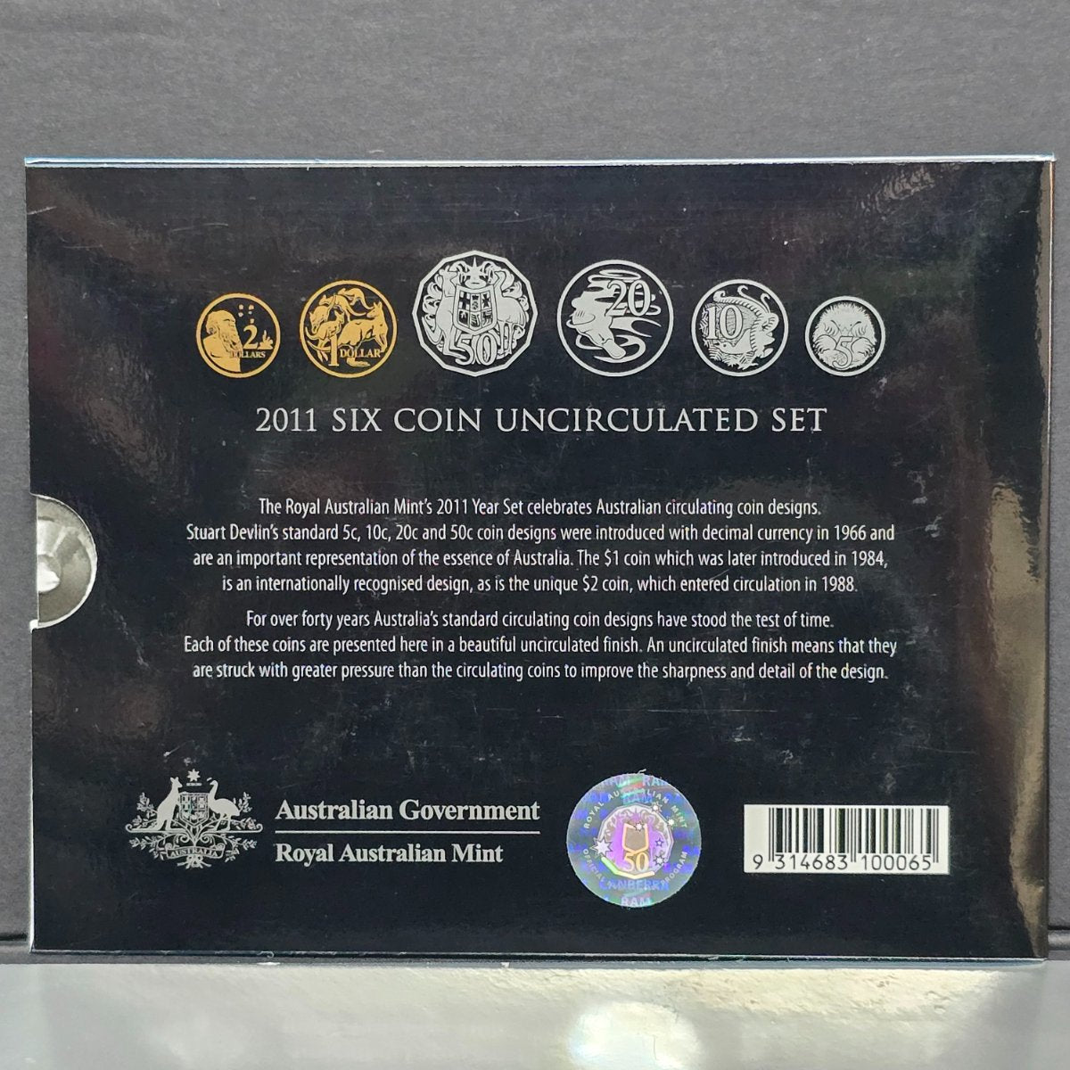 2011 Royal Australian Mint Six Coin Mint Set