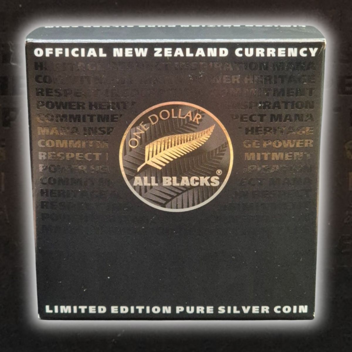 2011 New Zealand $1 All Blacks 1oz Coloured Silver Proof