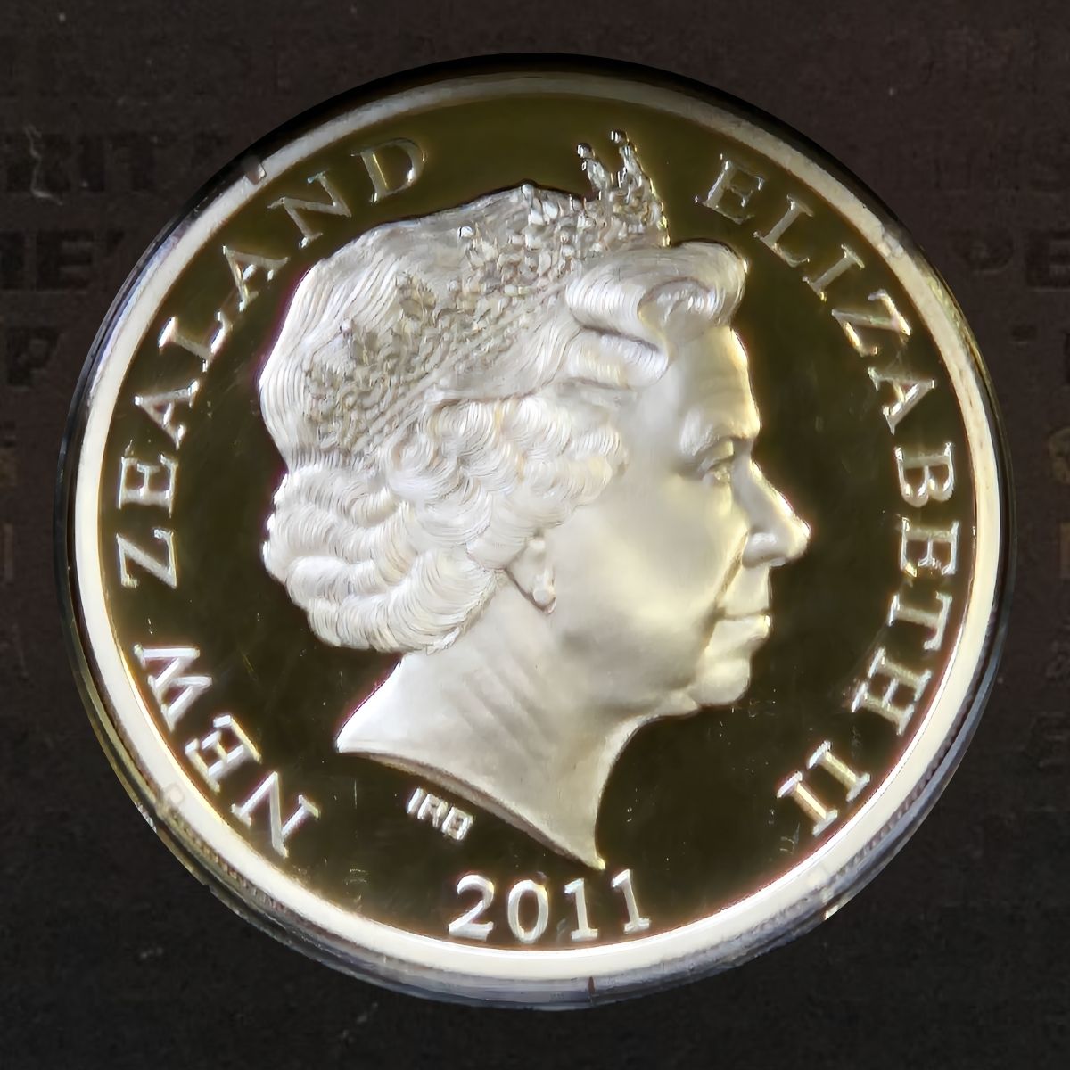 2011 New Zealand $1 All Blacks 1oz Coloured Silver Proof