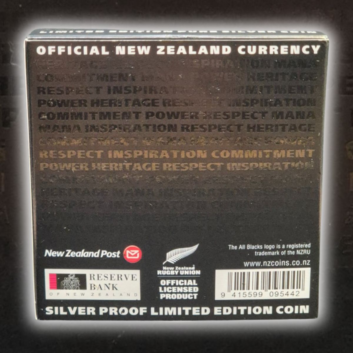 2011 New Zealand $1 All Blacks 1oz Coloured Silver Proof