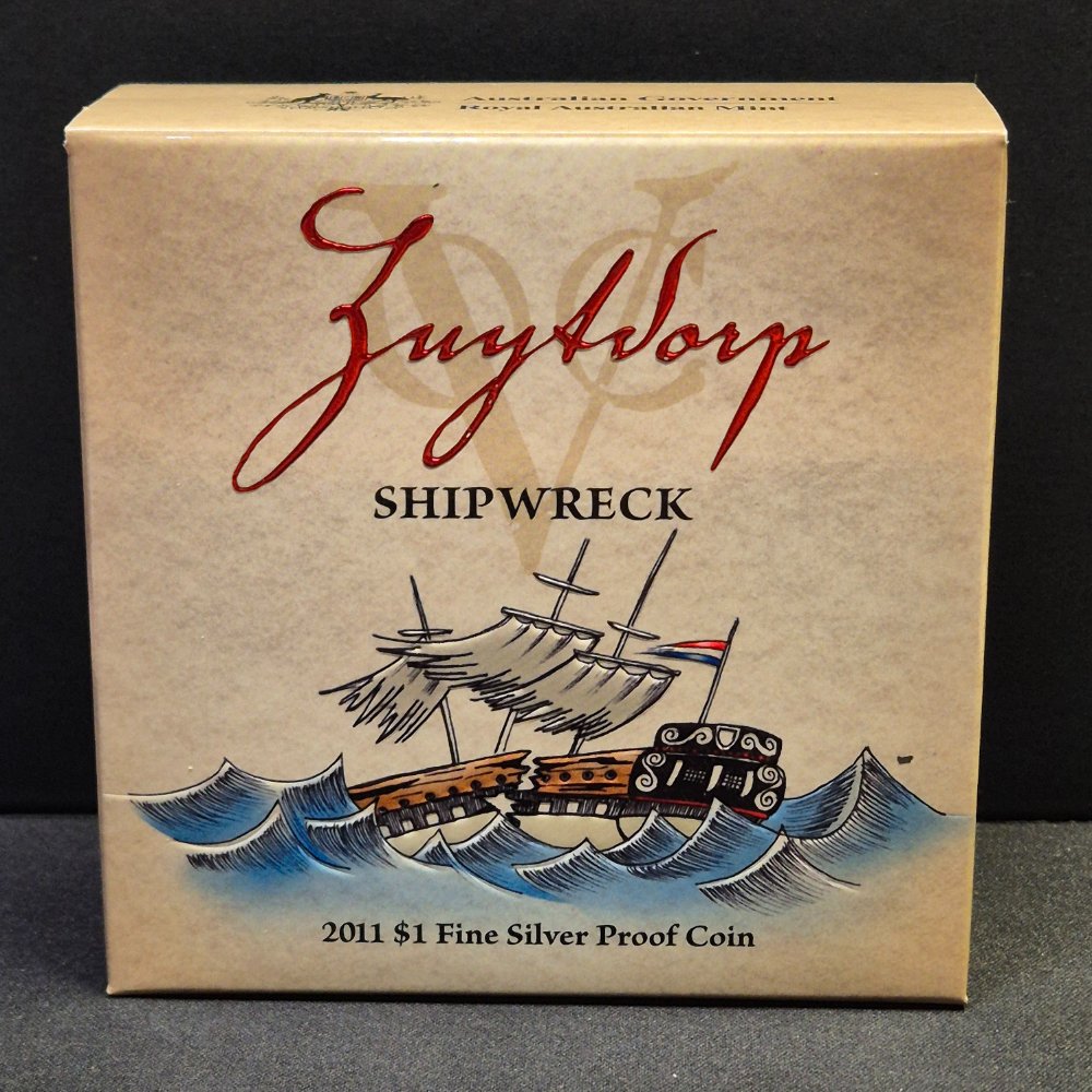2011 $1 Subscription Fine Silver Proof Coin  - VOC Zuytdorp Shipwreck