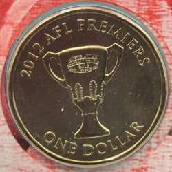 2012 $1 AFL Premiers Sydney Swans coin reverse - toning