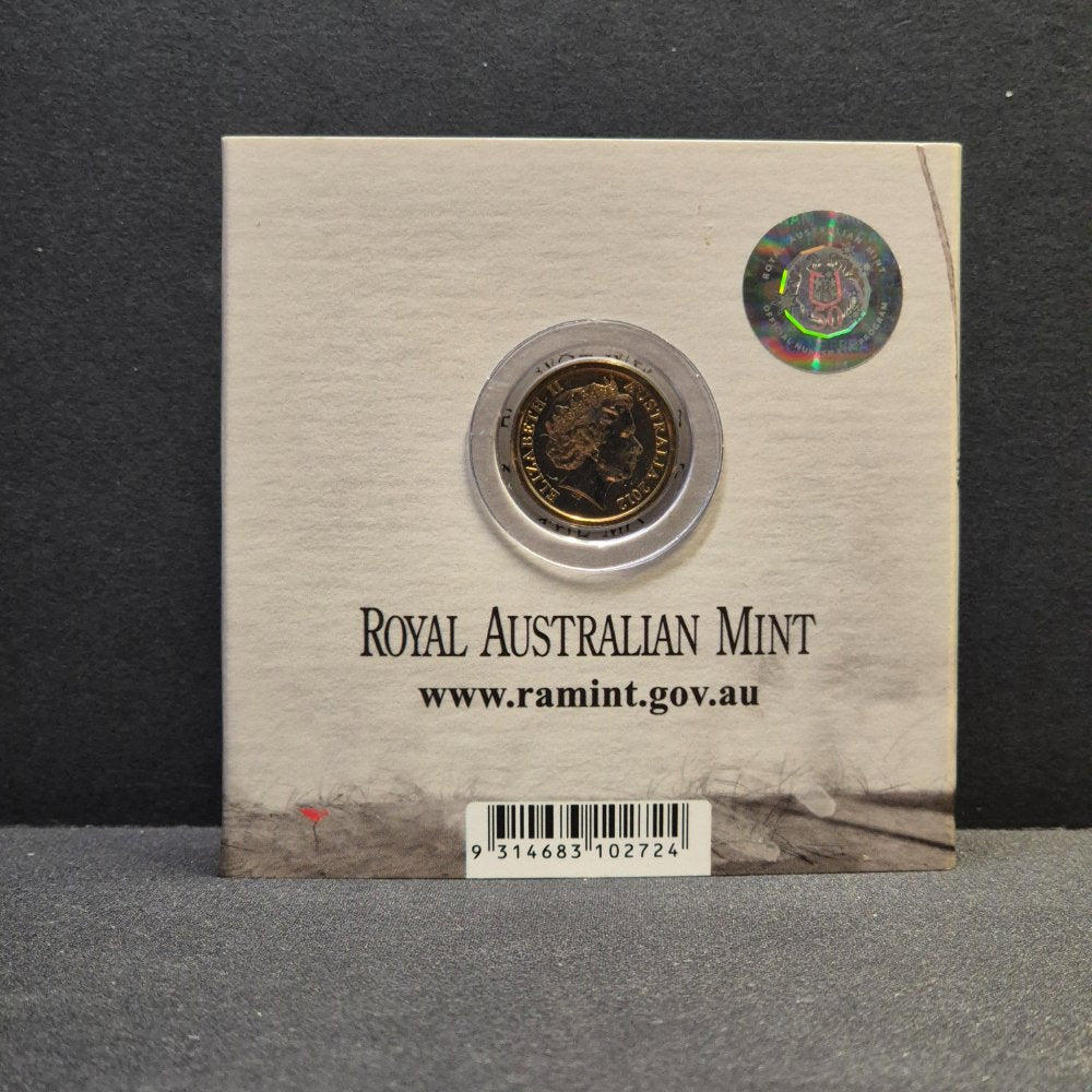2012 $2 'C' Mintmark Remembrance Day Red Poppy Folder