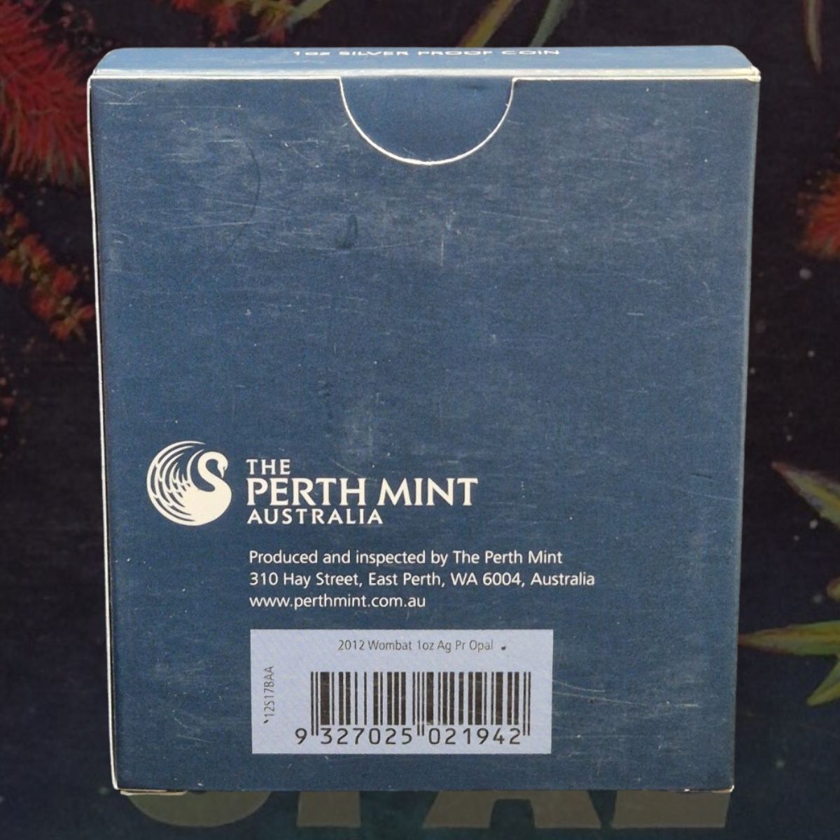 2012 Perth Mint Australian Opal Series The Wombat 1oz Silver Proof Coin