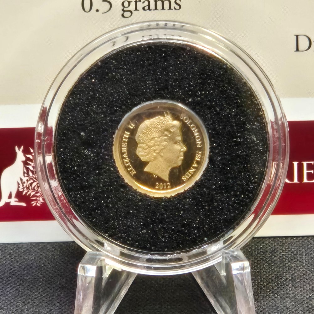 2012 Maya Calendar Gold Proof Coin – 1 Dollar, Macquarie Mint (0.5g .585)
