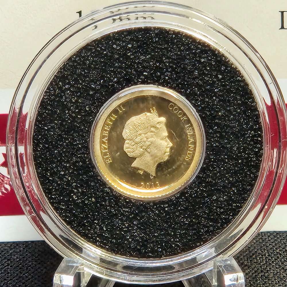 2013 Zeppelin Airship Gold Proof Coin – 5 Dollar, Macquarie Mint (0.5g .585)