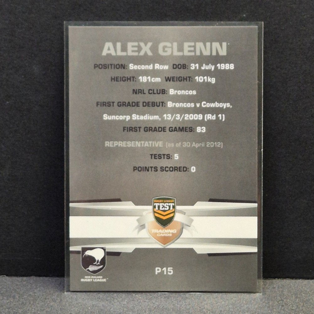 2012 NRL Limited Edition - Parallel - P15 - Alex Glenn