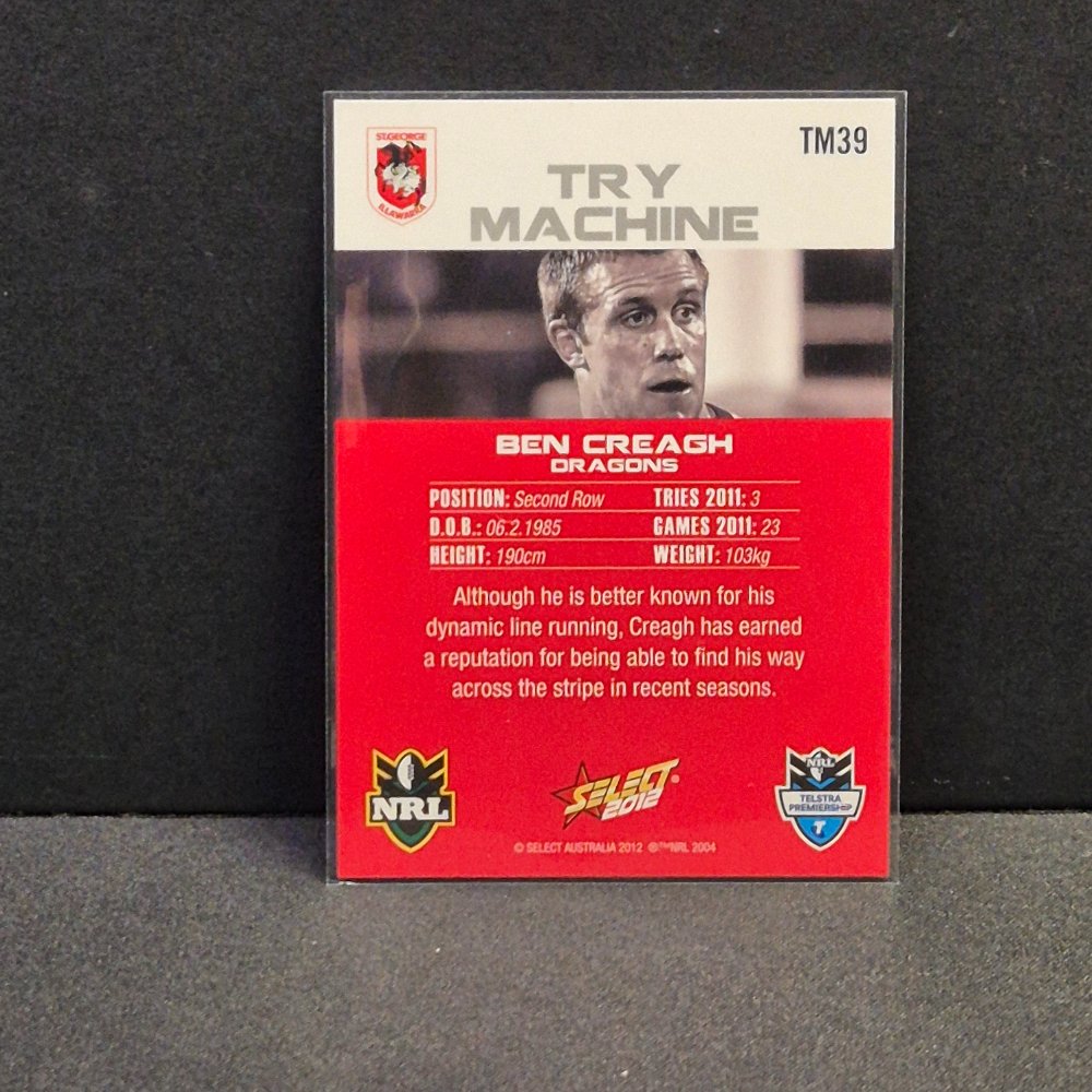 2012 NRL Champions - Try Machine - TM39 - Ben Creagh