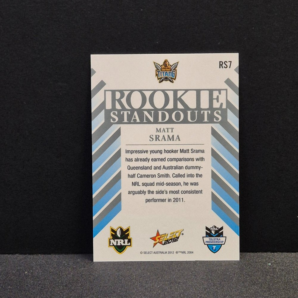 2012 NRL Champions - Rookie Standouts - RS7 - Matt Srama