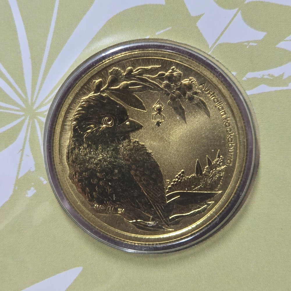 2013 Perth Mint $1 Bush Babies Series II Kookaburra PNC coin close up reverse