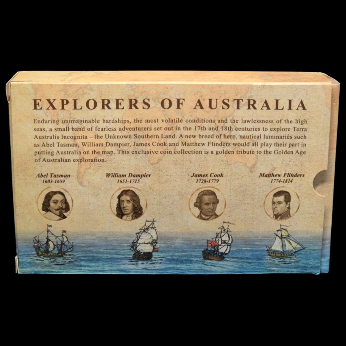 2013 Tokelau $5 - Explorers of Australia 0.5g Gold Proof 4-Coin Collection