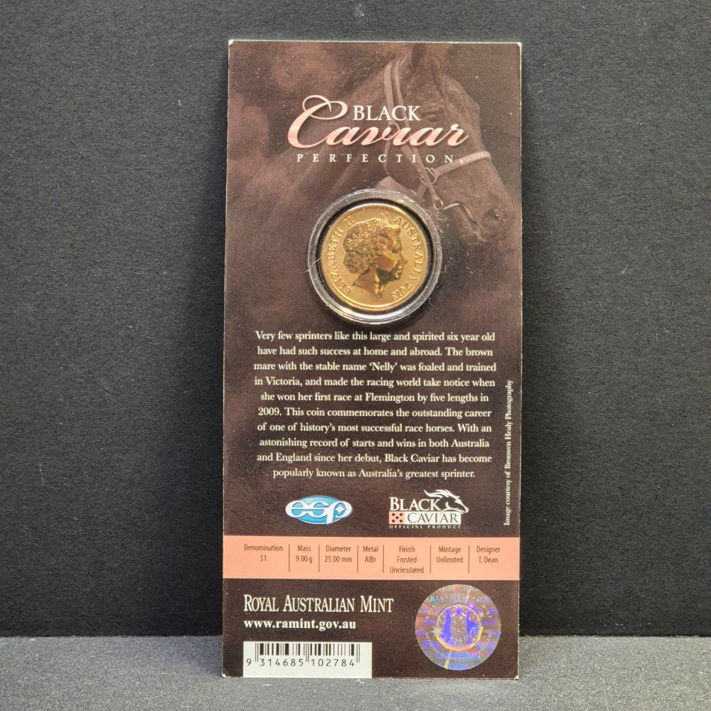 2013 $1 Black Caviar - Coloured Uncirculated Coin
