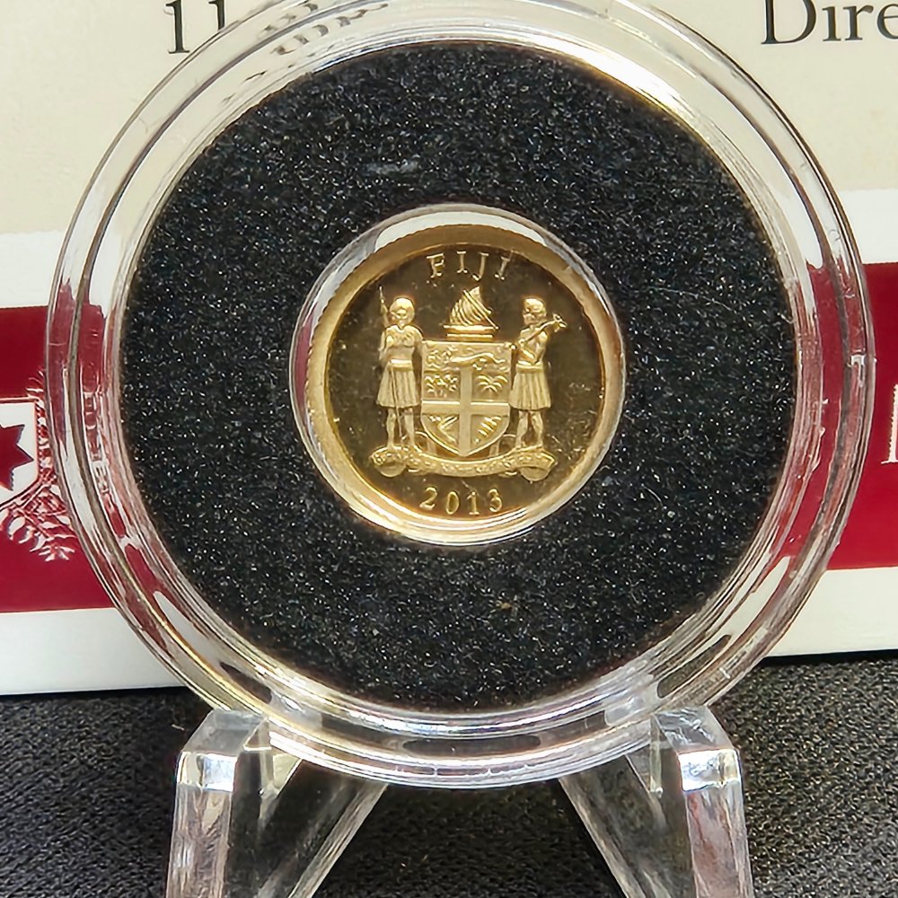 2013 Mutiny of H.M.S Bounty Gold Proof Coin – 1 Dollar, Macquarie Mint (0.5g .585)
