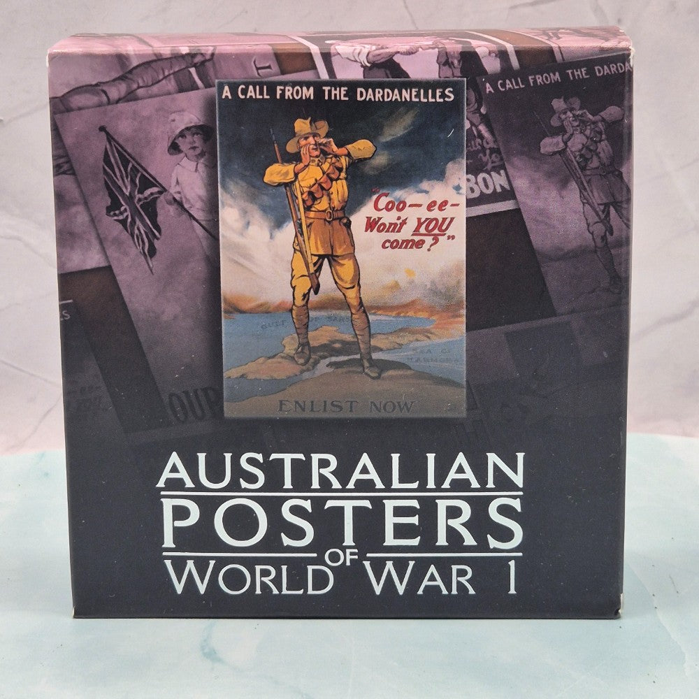 2014 1oz Australian Posters of World War I Enlistment Silver Proof Coin by The Perth Mint outer box
