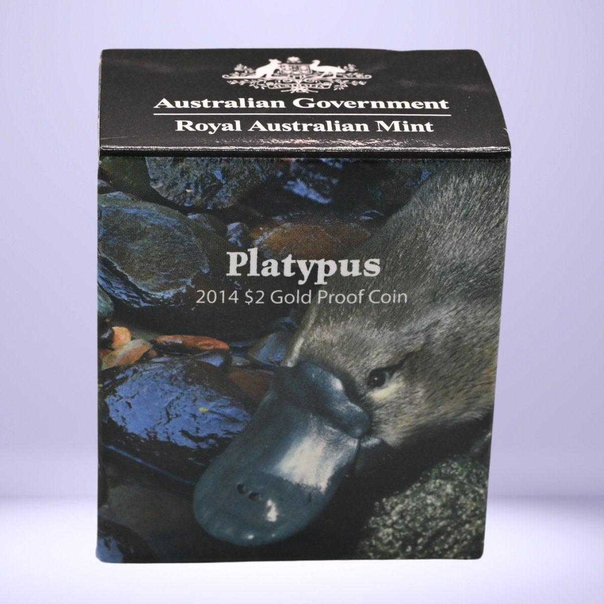 2014 $2 Gold Proof Platypus Half Gram Royal Australian Mint Packaging