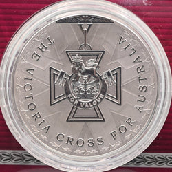2014 $5 Silver Frosted Uncirculated 'For Valour the Victoria Cross for Australia' coin reverse