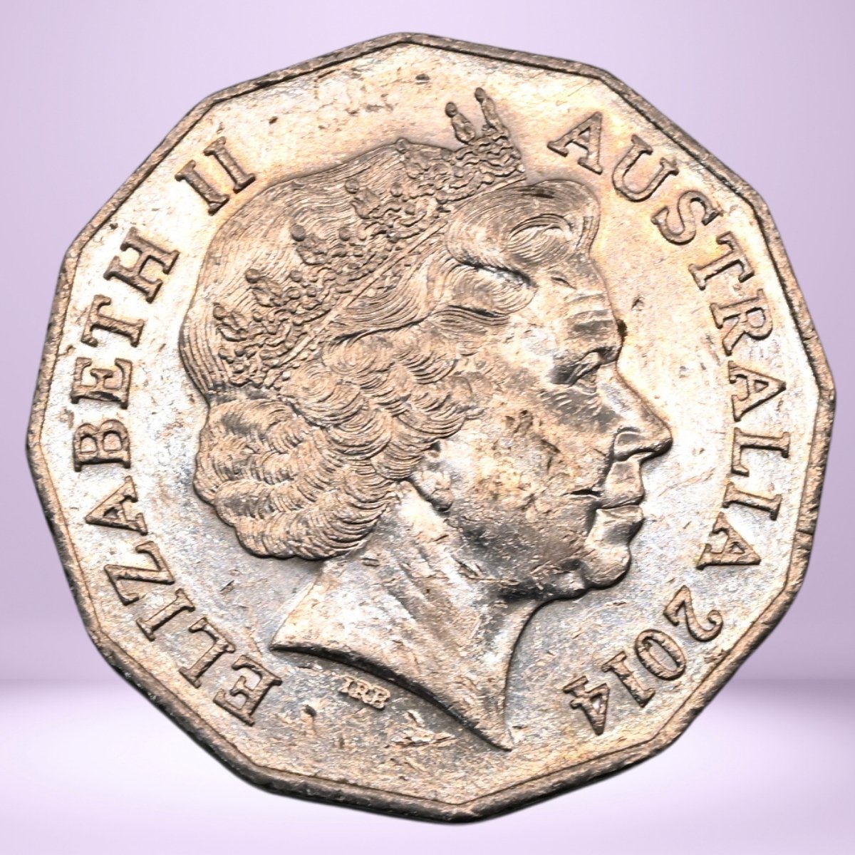 Obverse 2014 50c - portrait Queen Effigy - text 'Elizabeth II Australia 2014' - loose