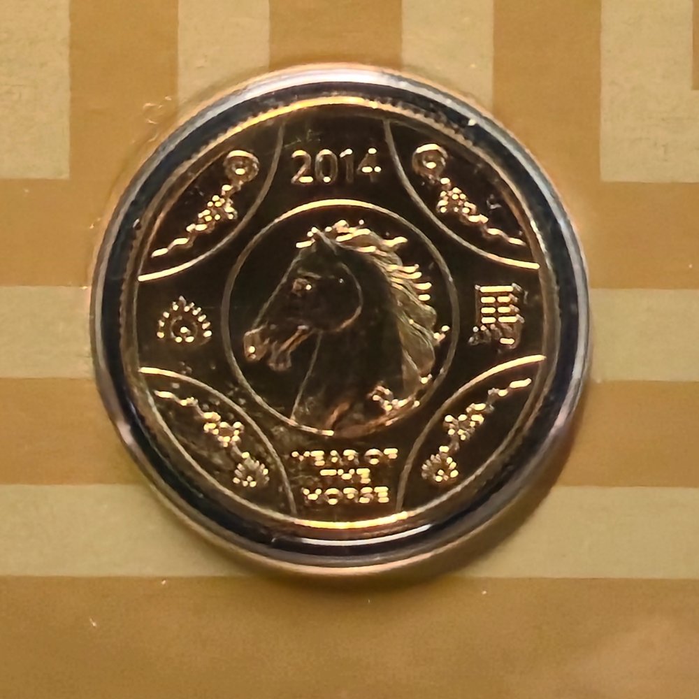 2014 $1 Lunar Series Year of the Horse Uncirculated Coin