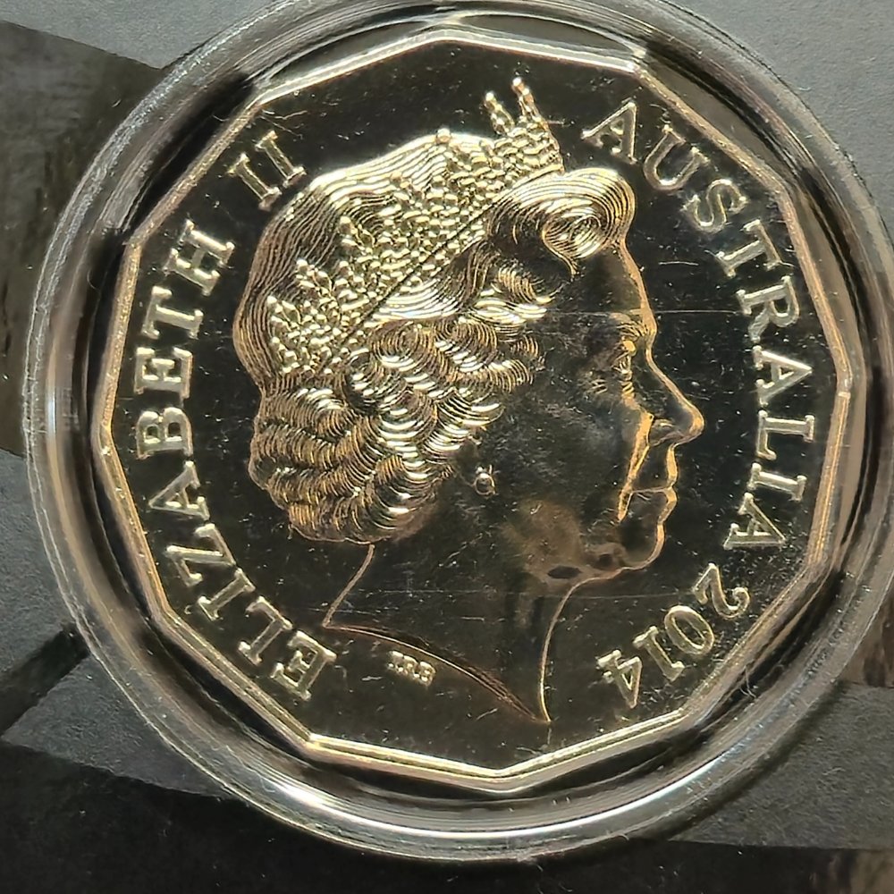 2014 50c 50th Anniversary of AIATSIS Uncirculated Coin Carded