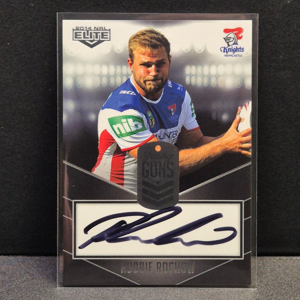 2014 NRL Traders Elite - Young Guns Signature - YG8 - Robbie Rochow