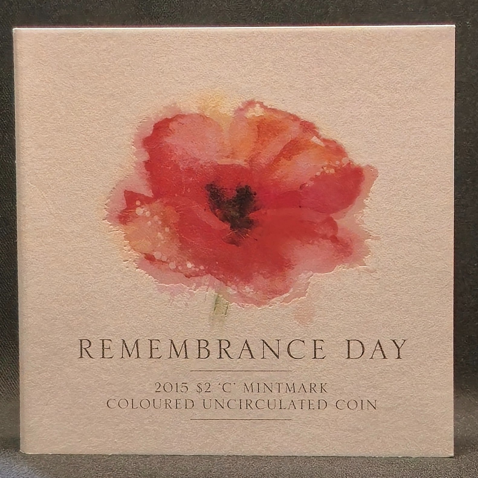 2015 $2 'C' Mintmark Remembrance Day Flanders Fields