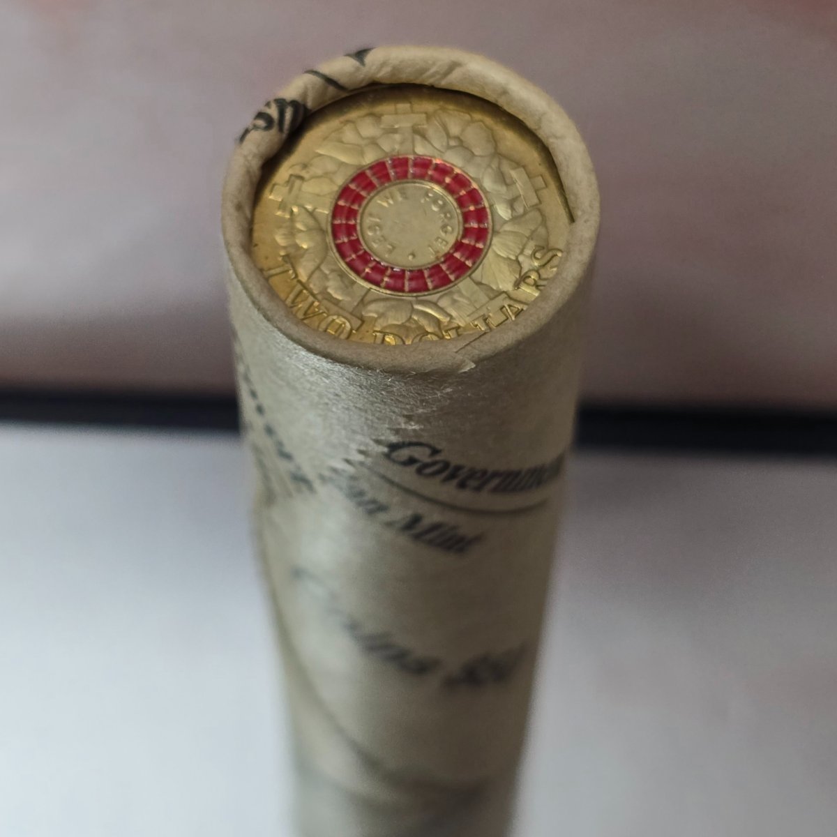 2015 $2 Lest We Forget Red ANZAC Cove Royal Australian Mint Roll