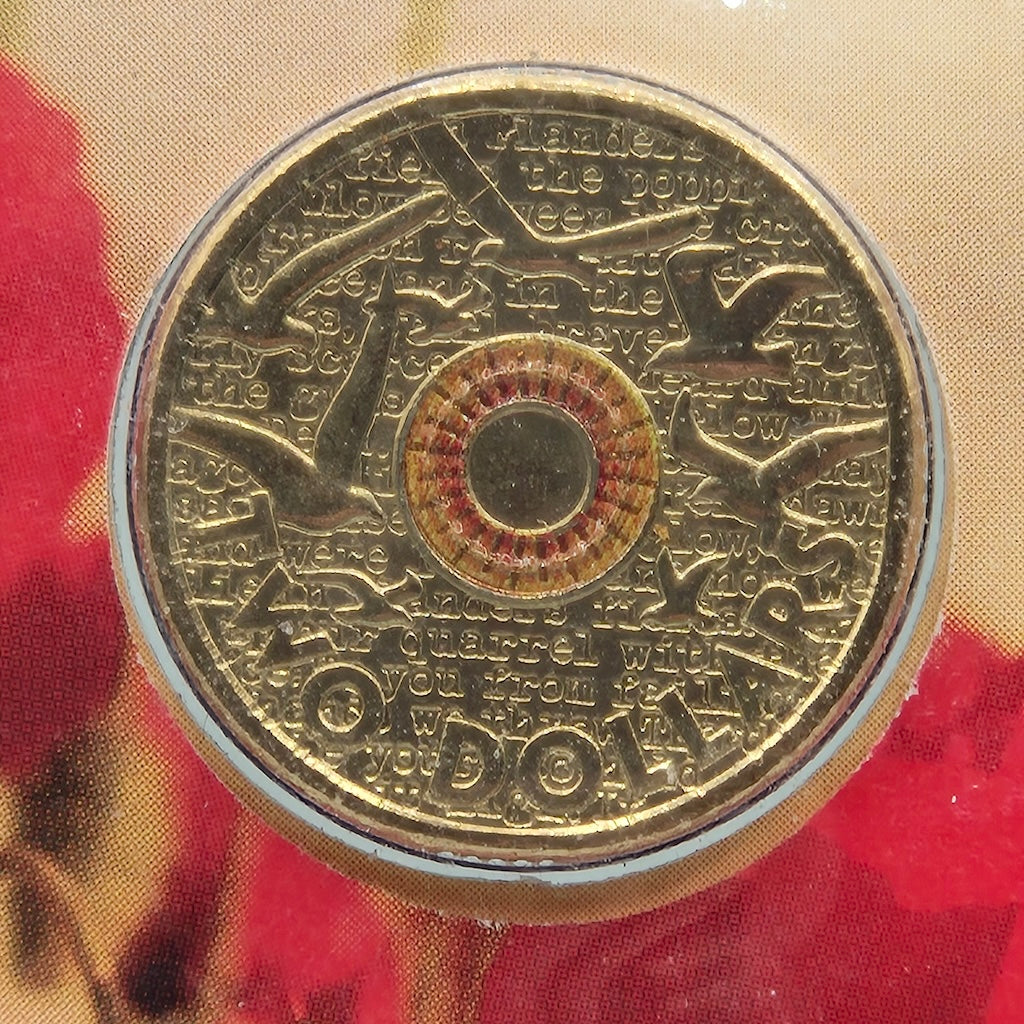 2015 $2 Remembrance Day In Flanders Fields Lest We Forget PNC reverse of coin