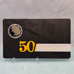 2015 50c 50th Anniversary of the Royal Australian Mint Coloured Carded Coin