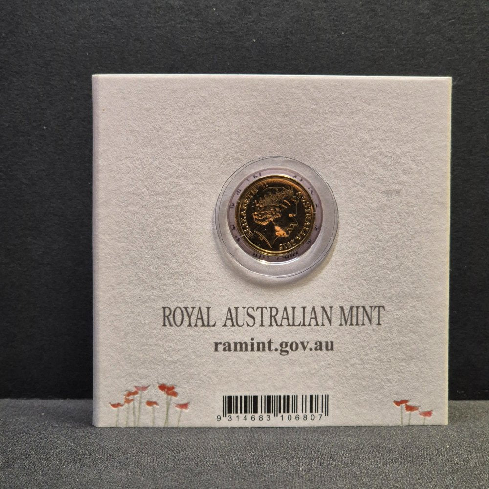2015 $2 'C' Mintmark Remembrance Day Flanders Fields Folder