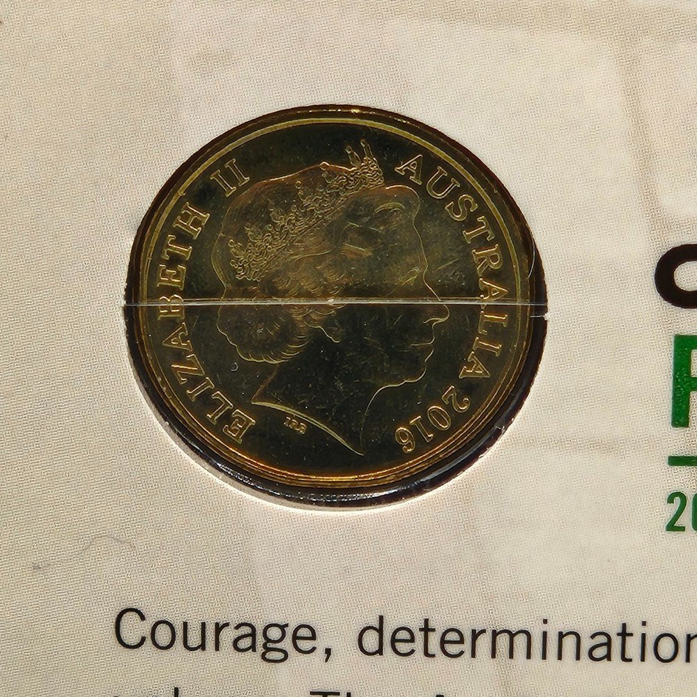2016 $2 Australian Paralympic Team Coloured Uncirculated Coin in Folder