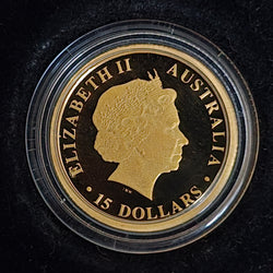 2016 Australian Koala Gold Coin Series by Perth Mint 1/10oz Gold Proof $15 Coin obverse