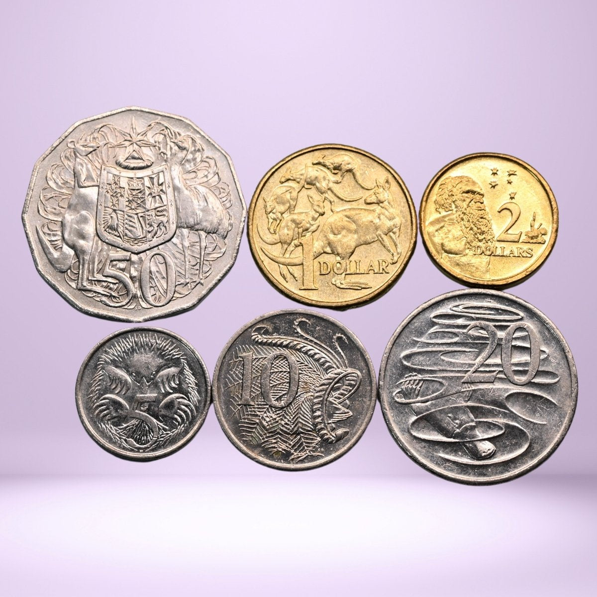 loose set - 2016 Changeover coins - six - reverse